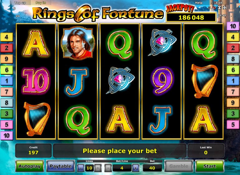 Rings of Fortune novomatic slot